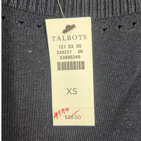 Talbots Navy Blue Top - Women's Size Extra Small (XS) - NWT - Picture 4 of 4